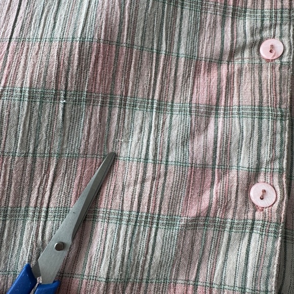 Keneth Too Women's 2X Crepe‎ Button Up Collared Camp Shirt Short Sleeve Resort - Picture 8 of 12